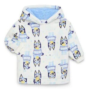 Bluey Girls Snugit Hoodie, Super-Soft Fabric, All-Over Graphic Print